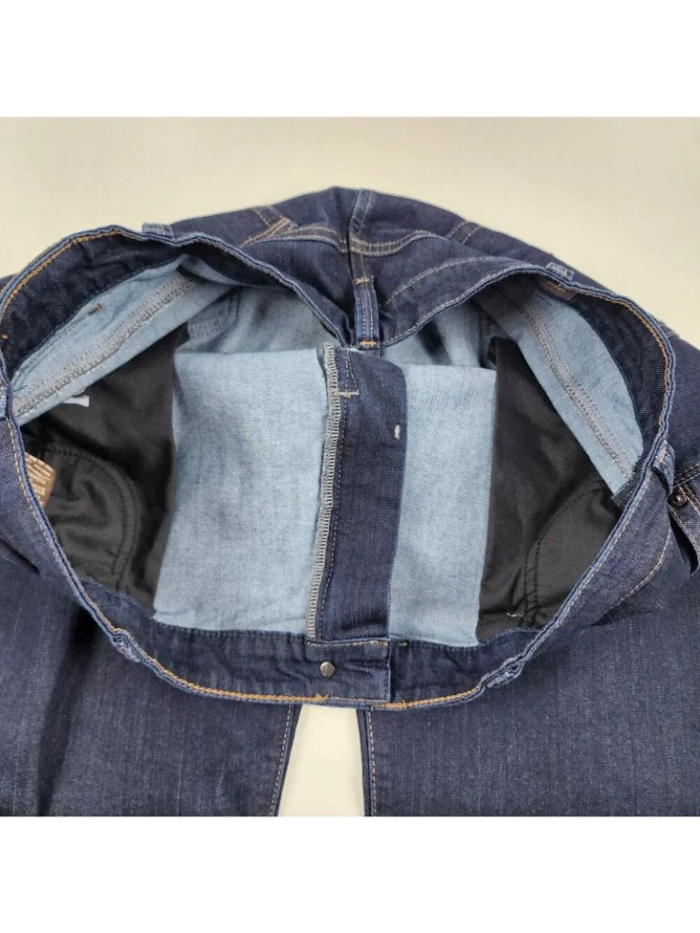 34 Heritage Jeans Mens 42x31 Blue Courage Straight Leg Dark Wash Denim
